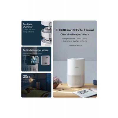 Xiaomi Smart Air Purifier 4 Compact Akıllı Hava Temizleyici